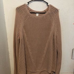 Nude knitted sweater